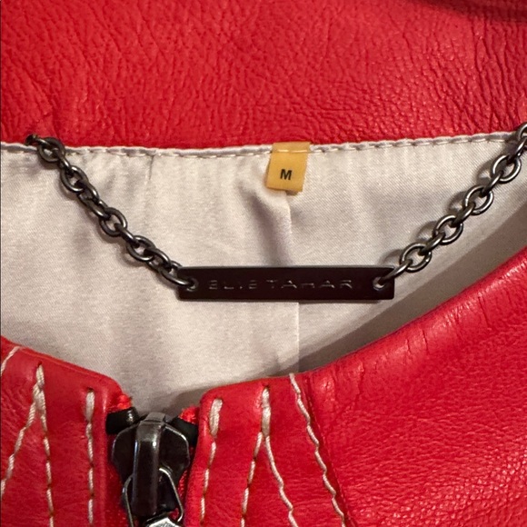 Elie Tahari Leather Jacket - Picture 5 of 8